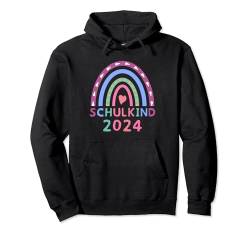 Schulkind 2024 Mädchen Regenbogen Einschulung 2024 Bunt Pullover Hoodie von Lustig Witzig Spruch Kinder