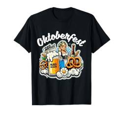 Witzig Motiv Oktoberfest 2024 Ersatztracht Wiesn Trachtenhemd T-Shirt von Lustig cool Outfit zur Lederhose Dirndl Dame Herr