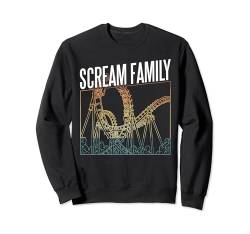 Scream Family Roller Coaster Achterbahn Sweatshirt von Lustige Achterbahn Roller Coaster Designs Idee