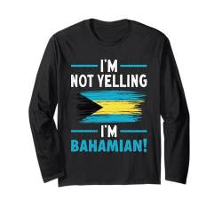 Bahamas Flagge Nassau Bahamas Langarmshirt von Lustige Bahamas Outfits & Bahamas Flagge Kleidung