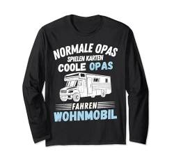 Normale Opas spielen Karten coole Opas fahren Wohnmobil Langarmshirt von Lustige Camper Camping Opa Wohnmobil Geschenke