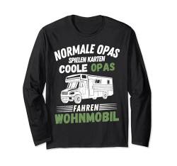 Normale Opas spielen Karten coole Opas fahren Wohnmobil Langarmshirt von Lustige Camper Camping Opa Wohnmobil Geschenke