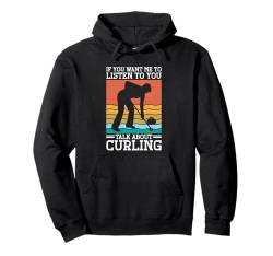 Curlingstein Wintersport Eisstockschießen Curling Pullover Hoodie von Lustige Curling Wintersport Bekleidung