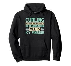 Curlingstein Wintersport Eisstockschießen Curling Pullover Hoodie von Lustige Curling Wintersport Bekleidung