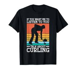 Curlingstein Wintersport Eisstockschießen Curling T-Shirt von Lustige Curling Wintersport Bekleidung