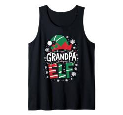 Herren Xmas Partnerlook Elfenmütze Deko Weihnachten Opa Elf Tank Top von Lustige Elfen Familie Weihnachten Gruppen Kostüm