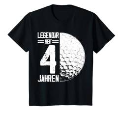 Kinder 4. Geburtstag Retro Golf Spieler 4 Jahre Junge Kinder T-Shirt von Lustige Geburtstag Golf Junge Männer Geschenke