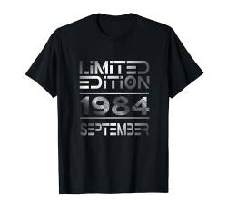 Limited Edition September 1984 Mann Frau 40. Geburtstag T-Shirt von Lustige Geschenke zum 40. Geburtstag 1984