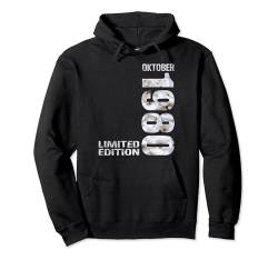 Limited Edition Oktober 1980 Mann Frau 44. Geburtstag Pullover Hoodie von Lustige Geschenke zum 44. Geburtstag 1980