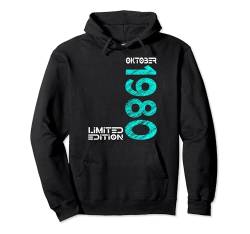 Limited Edition Oktober 1980 Mann Frau 44. Geburtstag Pullover Hoodie von Lustige Geschenke zum 44. Geburtstag 1980