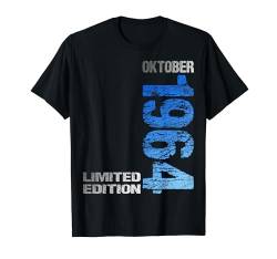 Limited Edition Oktober 1964 Mann Frau 60. Geburtstag T-Shirt von Lustige Geschenke zum 60. Geburtstag 1964