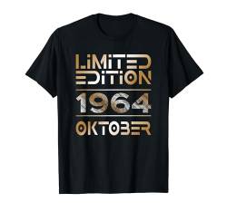 Limited Edition Oktober 1964 Mann Frau 60. Geburtstag T-Shirt von Lustige Geschenke zum 60. Geburtstag 1964