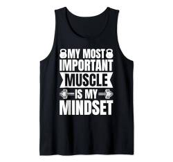 Powerlifting Bodybuilder Wichtig My Mindset Gym Tank Top von Funny Weight Lifting Shirts For Men Women Gift