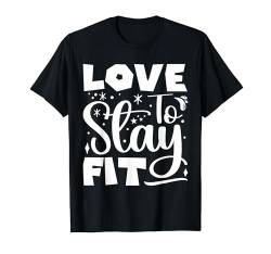 Powerlifting Bodybuilder Love To Stay Fit Gym T-Shirt von Lustige Gewichtheber Shirts Für Männer Frauen