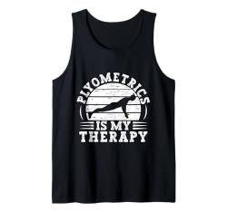 Powerlifting Bodybuilder Plyometrics My Therapy Gym Tank Top von Lustige Gewichtheber Shirts Für Männer Frauen