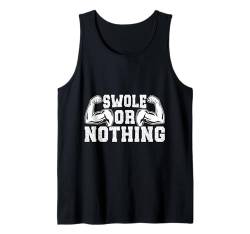 Powerlifting-Bodybuilder Swole Or Nothing Fitnessstudio Tank Top von Funny Weight Lifting Shirts For Men Women Gift