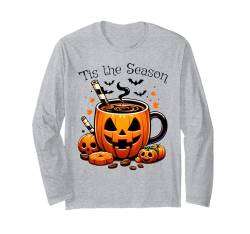 Kürbis Kaffee Kaffeetasse Kürbis Tasse Halloween Langarmshirt von Lustige Halloween Kostüme Shirts