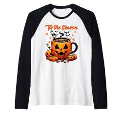 Kürbis Kaffee Kaffeetasse Kürbis Tasse Halloween Raglan von Lustige Halloween Kostüme Shirts