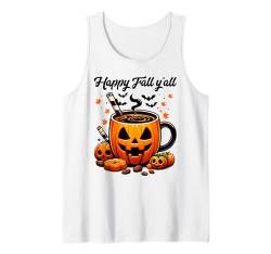 Kürbis Kaffee Kaffeetasse Kürbis Tasse Halloween Tank Top von Lustige Halloween Kostüme Shirts