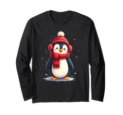 Süßer Pinguin Weihnachtsoutfit Weihnachten Pinguine Langarmshirt von Lustige Pinguine Weihnachten Outfit Shop