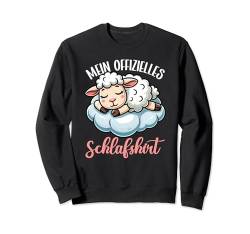 Offizielles Schlafshirt Lustiges Schaf Pyjama Schlafanzug Sweatshirt von Lustige Schlafmütze Langschläfer Nachthemd