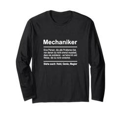 Mechaniker Langarmshirt von Lustige Shirts & Geschenke