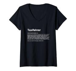 Damen Ortskundiger Taxifahrer Spruch - Navigator durch den T-Shirt mit V-Ausschnitt von Lustige Sprüche Designs für Mann & Frau