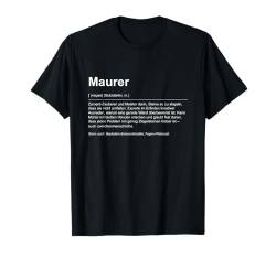 Solider Maurer Spruch - Erbauer von Fundamenten T-Shirt von Lustige Sprüche Designs für Mann & Frau