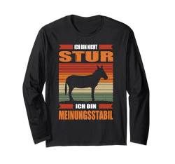 Ich Bin Nicht Stur Ich Bin Meinungsstabil Lustig Spruch Langarmshirt von Lustige Sprüche Fun Outfits Ironie Sarkasmus