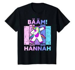 Kinder Bääm! Ich Bin Hannah Name Vorname Geburtstag T-Shirt von Lustige Sprüche & Geschenke