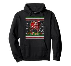 Ugly Horses Weihnachtspyjama mit Pferd und Weihnachtsmann Pullover Hoodie von Lustige Tiergrafiken für Frauen zu Weihnachten