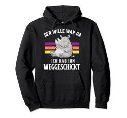 Witzige Geschenke Nashorn Arbeit Schwarzer Humor Faul Pullover Hoodie von Lustige Tshirt Humor Sarkasmus Ironisch Witzig