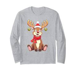 Lustiges Rentier Frohe Weihnachten Witziges Rentier Langarmshirt von Lustige Weihnachten - Design Shop