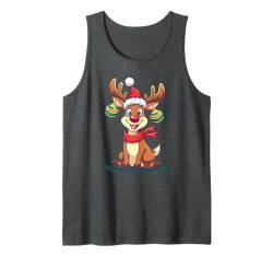 Lustiges Rentier Frohe Weihnachten Witziges Rentier Tank Top von Lustige Weihnachten - Design Shop