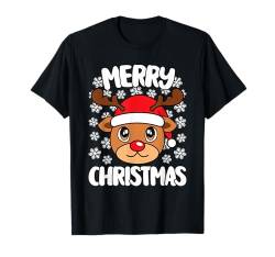 Merry Christmas Weihnachten Rentier Familien Weihnachts T-Shirt von Lustige Weihnachtsbekleidung Damen Herren Kinder