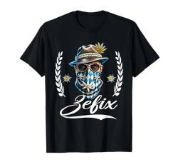 Zefix Tshirt Trachtenshirt Herren Bayrische Tracht Grantler T-Shirt von Lustige Zefix Shirts Lederhosn Volksfest Edelweiß