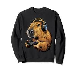 Capybara-Shirts für Kinder,Jungen,GamingVideospiele Capybara Sweatshirt von Lustige grafische Capybara Gamers T-Shirts für: