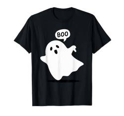 Daumen nach unten Geist schreit Boo Missbilligung Geist T-Shirt von Lustiger Halloween-Daumen-runter-Geist für Kinder