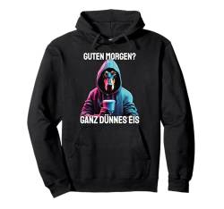 Hund Guten Morgen Ganz dünnes Eis Damen Dobermann Pullover Hoodie von Lustiger Spruch Geschenkidee Kaffee