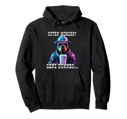 Hund Rottweiler Guten Morgen Ganz dünnes Eis Cowboy Pullover Hoodie von Lustiger Spruch Geschenkidee Kaffee