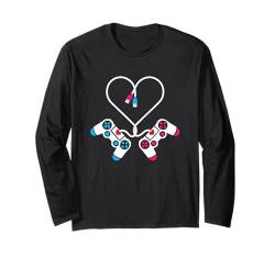 Lustiges Valentinstag-Gamer-Herz-Design für Gaming-Liebhaber Langarmshirt von Lustiger Valentinstag Gamer Heart Shop