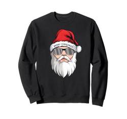 cooler Weihnachtsmann Nikolaus Weihnachten Christmas Santa Sweatshirt von Lustiger Weihnachtsmann Weihnachtsgeschenk Kinder