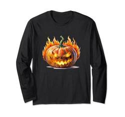 Lustiges Halloween Kostüm für Herren, Damen und Kinder Langarmshirt von Lustiges Kostüm für Kürbis-, Geister und Hexen