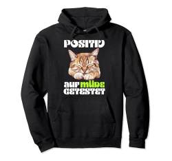 Witzige Geschenke Katze Faul Müde Sprüche Männer Sarkasmus Pullover Hoodie von Lustiges Tshirt Faul Witzig Humor Chill Müde Fun