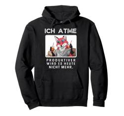 Witzige Geschenke Fuchs Faul Büro Funny Sprüche Sarkasmus Pullover Hoodie von Lustiges Tshirt Witzig Humor Faulenzer Faul Fun