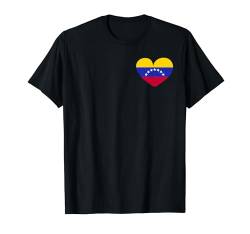 Venezuela Flagge Venezuela Herz Venezolanische Flagge T-Shirt von Lustiges Venezuela Herz Venezolanisches Geschenk