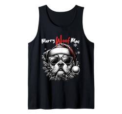 Weihnachtsmann Hund Weihnachten lustiges Männer & Frauen Tank Top von Lustiges Weihnachts Geschenk & Hunde Santa coming