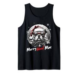 Weihnachtsmann Hund Weihnachten lustiges Männer & Frauen Tank Top von Lustiges Weihnachts Geschenk & Hunde Santa coming