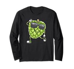 Dancing Cherimoya Lustiges tropisches Fruchtdesign Langarmshirt von LuvCherimoyaMal