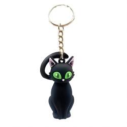 Luxetoys Suzume no Tojimari Anime Schlüsselanhänger Munakata Sōta Stuhl und Iwado Cats Daijin 5cm niedlicher Schlüsselanhänger Modellfiguren für Rucksack(Black Cat) von Luxetoys